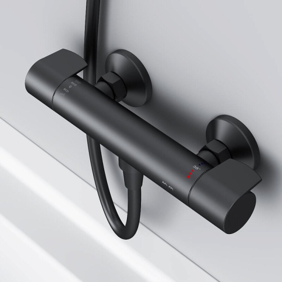 Смеситель Am.Pm X-Joy F85A40022 для душа, термостатический, черный