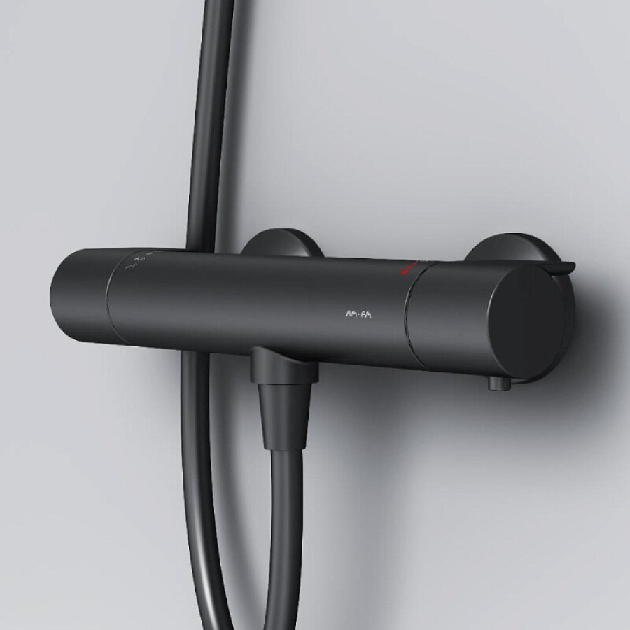 Смеситель Am.Pm X-Joy F85A40022 для душа, термостатический, черный