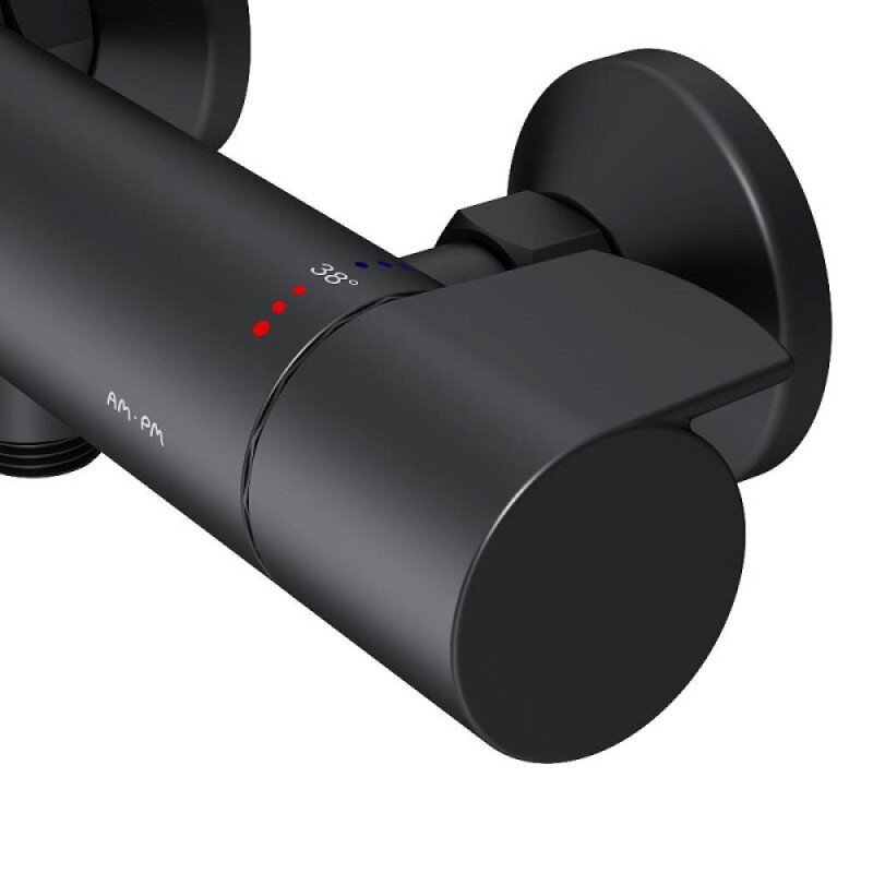 Смеситель Am.Pm X-Joy F85A40022 для душа, термостатический, черный