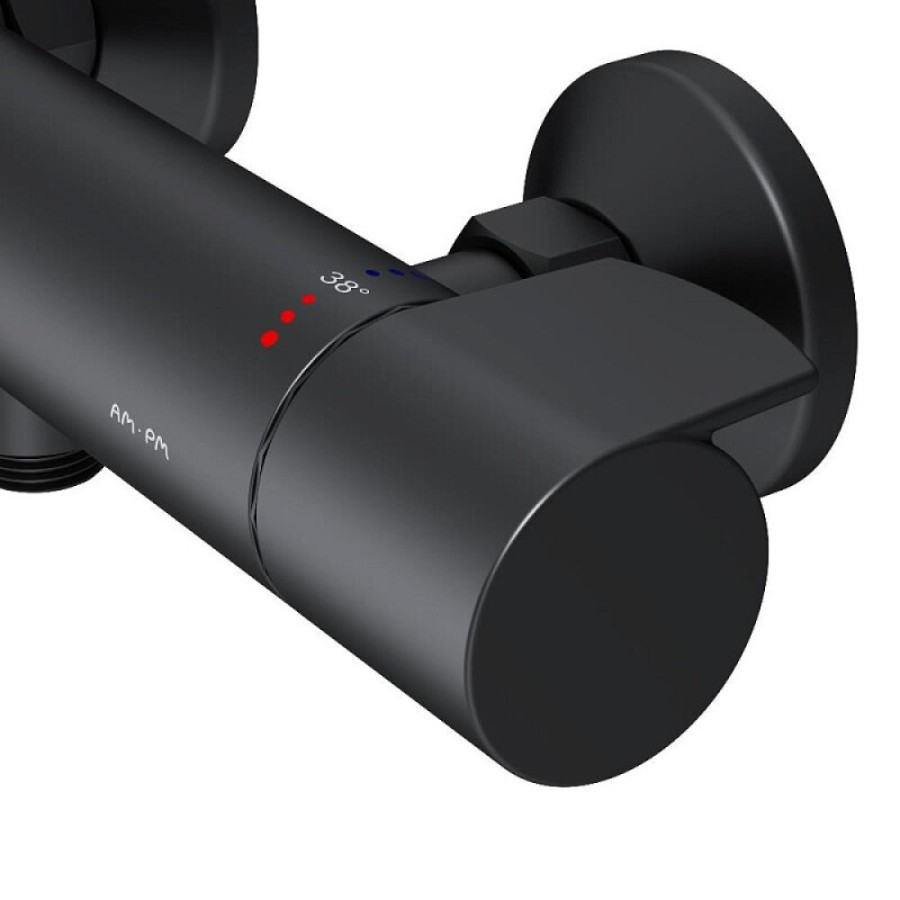 Смеситель Am.Pm X-Joy F85A40022 для душа, термостатический, черный