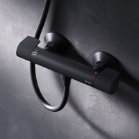 Смеситель Am.Pm X-Joy F85A40022 для душа, термостатический, черный