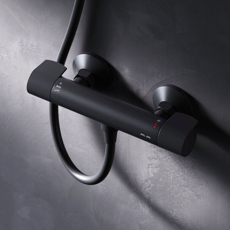 Смеситель Am.Pm X-Joy F85A40022 для душа, термостатический, черный