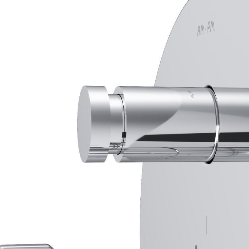 Смеситель Am.Pm X-Joy F85A45600 для ванны и душа, на 2 потребителя, с внутренней частью, термостатический, хром