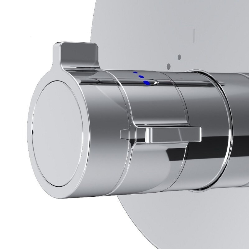 Смеситель Am.Pm X-Joy F85A45600 для ванны и душа, на 2 потребителя, с внутренней частью, термостатический, хром