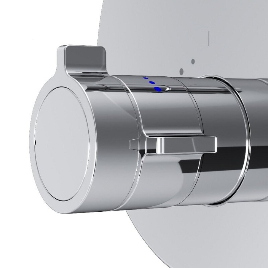 Смеситель Am.Pm X-Joy F85A45600 для ванны и душа, на 2 потребителя, с внутренней частью, термостатический, хром