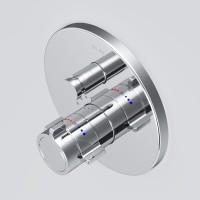 Смеситель Am.Pm X-Joy F85A45600 для ванны и душа, на 2 потребителя, с внутренней частью, термостатический, хром