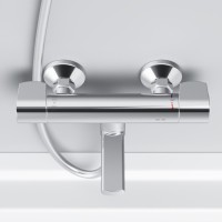 Смеситель для ванны и душа AM.PM X-Joy F85A50000, термостатический, хром