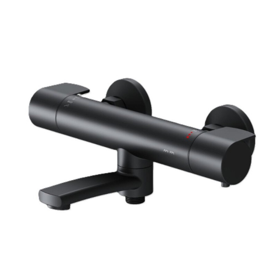 Смеситель для ванны и душа AM.PM X-Joy F85A50022, термостатический, черный