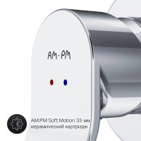 Смеситель Am.Pm X-Joy F85A65000 для душа, на 1 потребителя, встраиваемый, хром