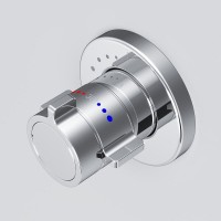 Смеситель Am.Pm X-Joy F85A65600 для душа, на 1 потребителя, с внутренней частью, термостатический, хром