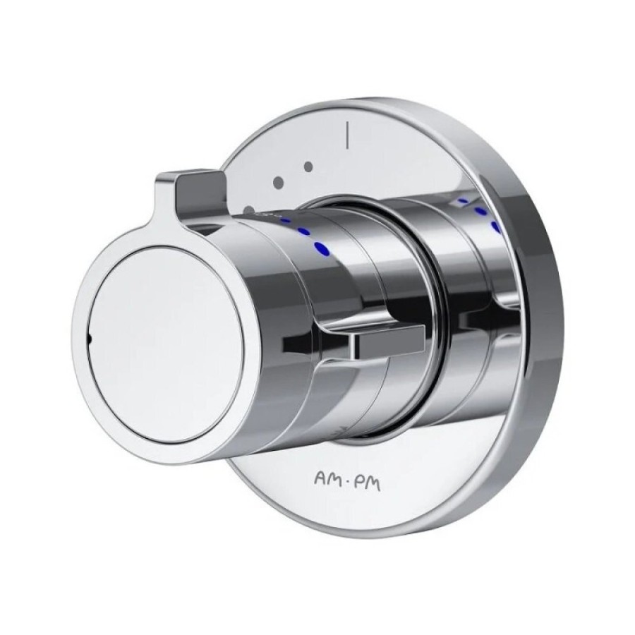 Смеситель Am.Pm X-Joy F85A65600 для душа, на 1 потребителя, с внутренней частью, термостатический, хром