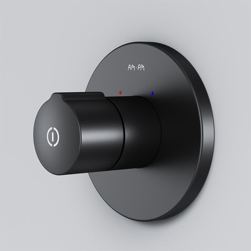 Смеситель Am.Pm X-Joy F85A65722 для душа, TouchReel, встраиваемый, черный матовый