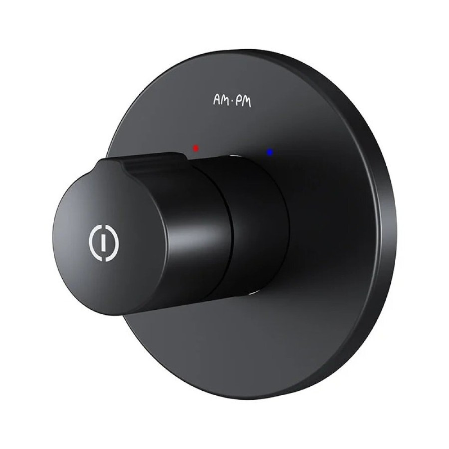Смеситель Am.Pm X-Joy F85A65722 для душа, TouchReel, встраиваемый, черный матовый
