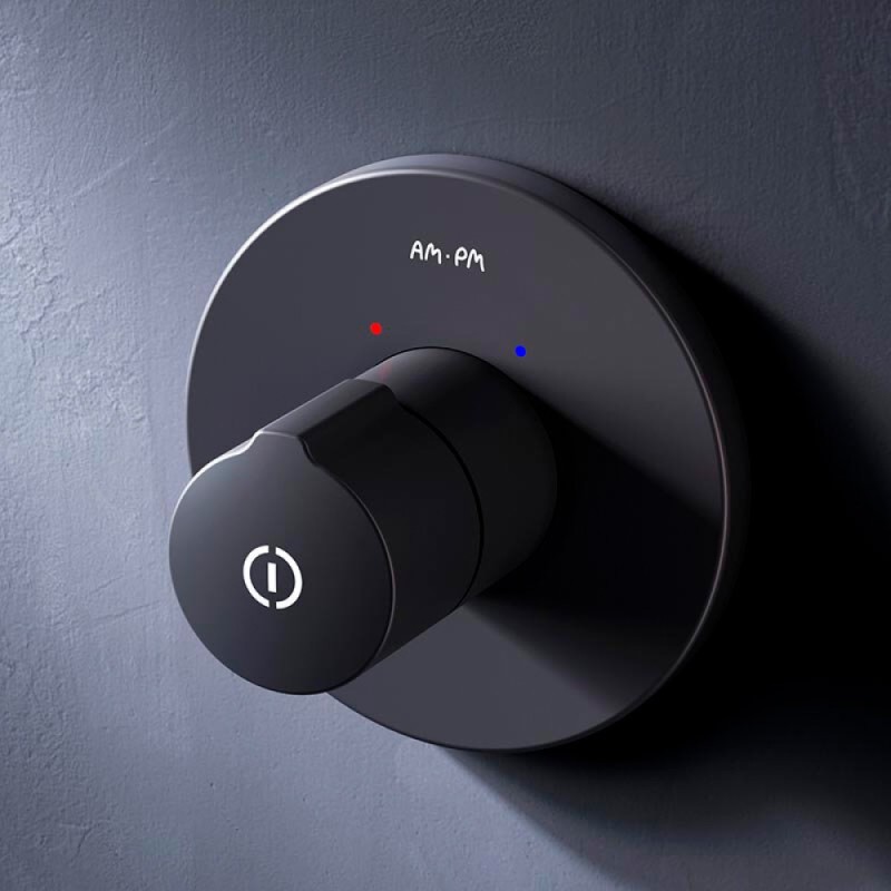 Смеситель Am.Pm X-Joy F85A65722 для душа, TouchReel, встраиваемый, черный матовый