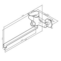 Смеситель для ванны и душа Am.Pm X-Joy F85A90200, с длинным изливом, хром