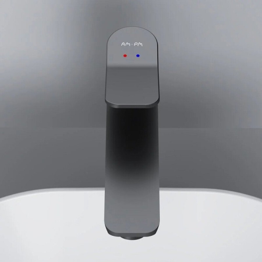 Смеситель Am.Pm X-Joy F85A92022 для раковины, высокий, черный матовый
