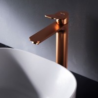 Смеситель Am.Pm X-Joy F85A92044 для раковины, высокий, розовое золото