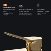 Смеситель Am.Pm X-Joy F85A92099 для раковины, высокий, золото