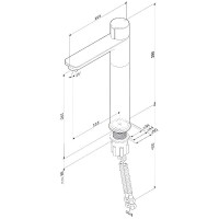 Смеситель Am.Pm X-Joy F85A92500 для раковины, TouchReel, хром