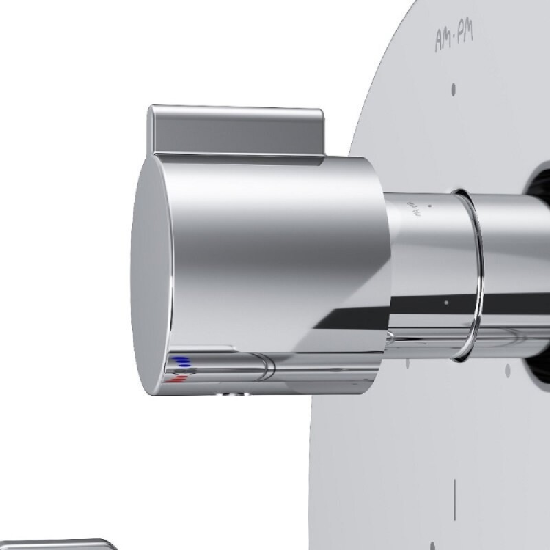 Смеситель Am.Pm X-Joy F85A95600 для ванны и душа, на 3 потребителя, с внутренней частью, термостатический, хром