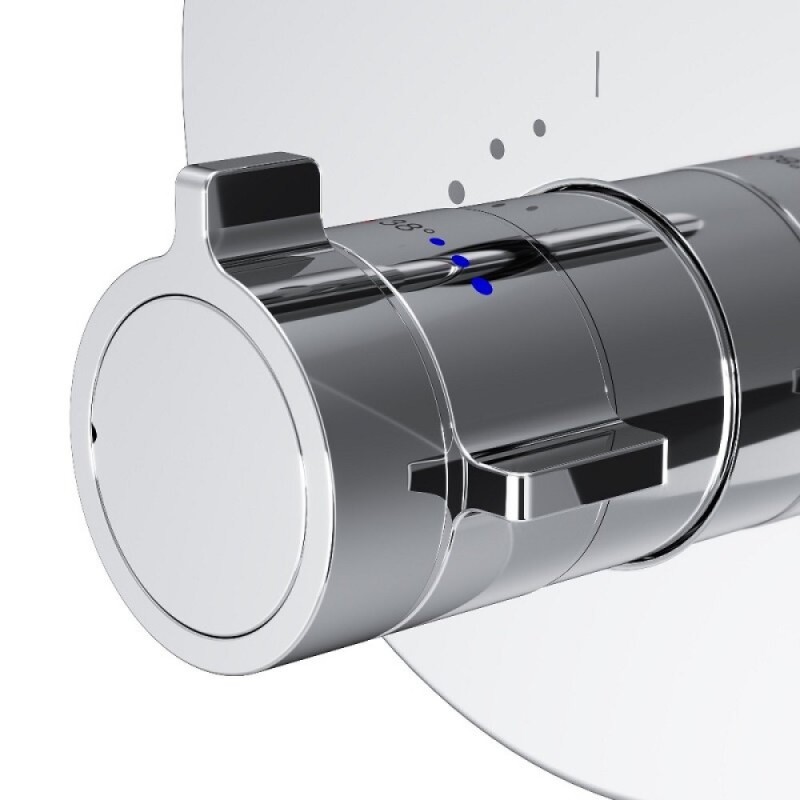Смеситель Am.Pm X-Joy F85A95600 для ванны и душа, на 3 потребителя, с внутренней частью, термостатический, хром