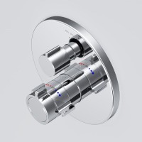 Смеситель Am.Pm X-Joy F85A95600 для ванны и душа, на 3 потребителя, с внутренней частью, термостатический, хром