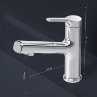 Смеситель Am.Pm X-Joy F85B02900 для раковины, с вытяжным изливом, цвет хром