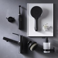 Смеситель Am.Pm X-Joy F85B02922 для раковины, с вытяжным изливом, цвет черный матовый