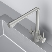 Смеситель для кухонной мойки AM.PM X-Joy S F85B05711, с подключением к фильтру, сатин