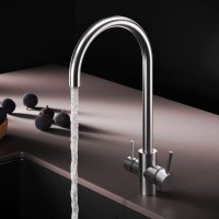 Смеситель для кухонной мойки AM.PM X-Joy S F85B07711, с подключением к фильтру, сатин