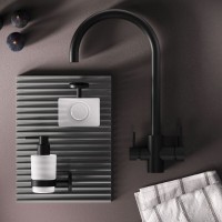 Смеситель для кухонной мойки AM.PM X-Joy S F85B07722, с подключением к фильтру, черный