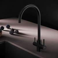 Смеситель для кухонной мойки AM.PM X-Joy S F85B07722, с подключением к фильтру, черный