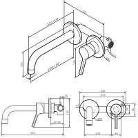 Смеситель для раковины Am.Pm X-Joy S F85B72622, цвет черный