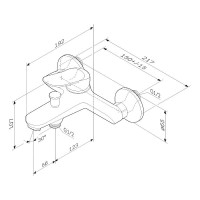 Смеситель Am.Pm Sunny F85C10000 для ванны и душа, хром