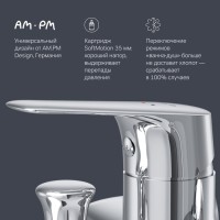 Смеситель Am.Pm Joy F85E10000 для ванны и душа