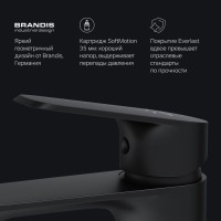 Смеситель для раковины Am.Pm Func F8F02122, черный матовый
