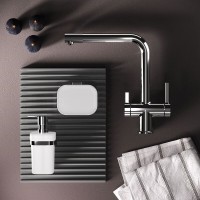 Смеситель Am.Pm Func F8F05700, для кухонной мойки, с каналом питьевой воды, хром