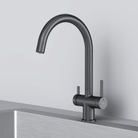 Смеситель Am.Pm Func F8F07722, для кухонной мойки, с каналом питьевой воды, черный