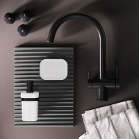 Смеситель Am.Pm Func F8F07722, для кухонной мойки, с каналом питьевой воды, черный