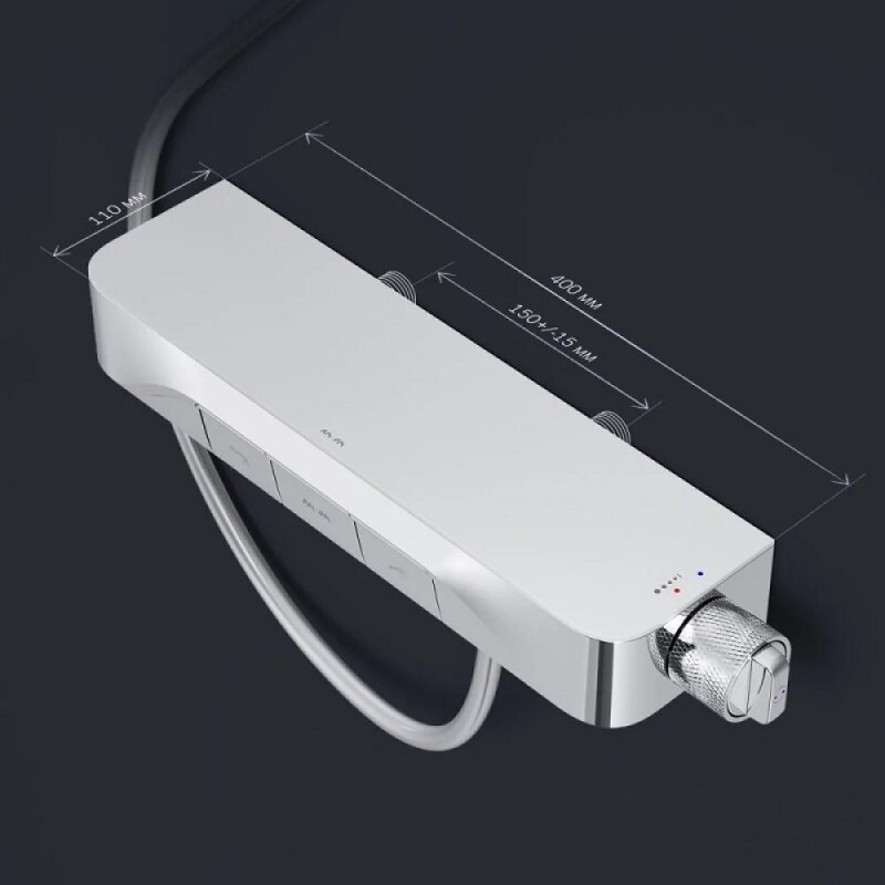 Смеситель Am.Pm Func F8F10500 для ванны и душа, с полкой, хром