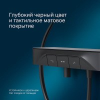 Смеситель Am.Pm Func F8F10522 для ванны и душа, с полкой, черный матовый