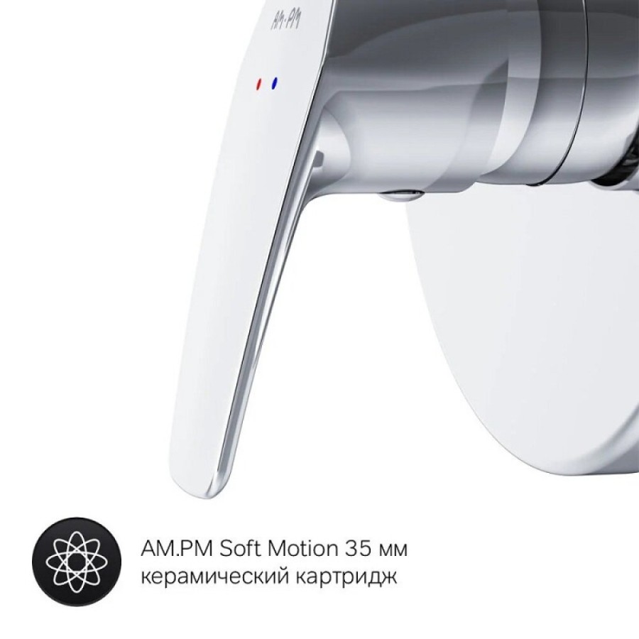 Смеситель Am.Pm Gem F9075000 для душа, встраиваемый, хром