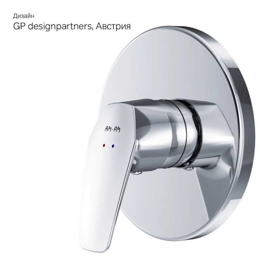Смеситель Am.Pm Gem F9075000 для душа, встраиваемый, хром