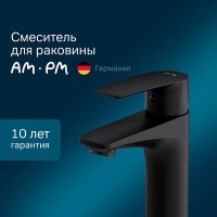 Смеситель Am.Pm Gem F90A02122 для раковины, без донного клапана, черный