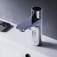 Смеситель Am.Pm Gem F90A02400 для раковины, с индикацией температуры, цвет хром
