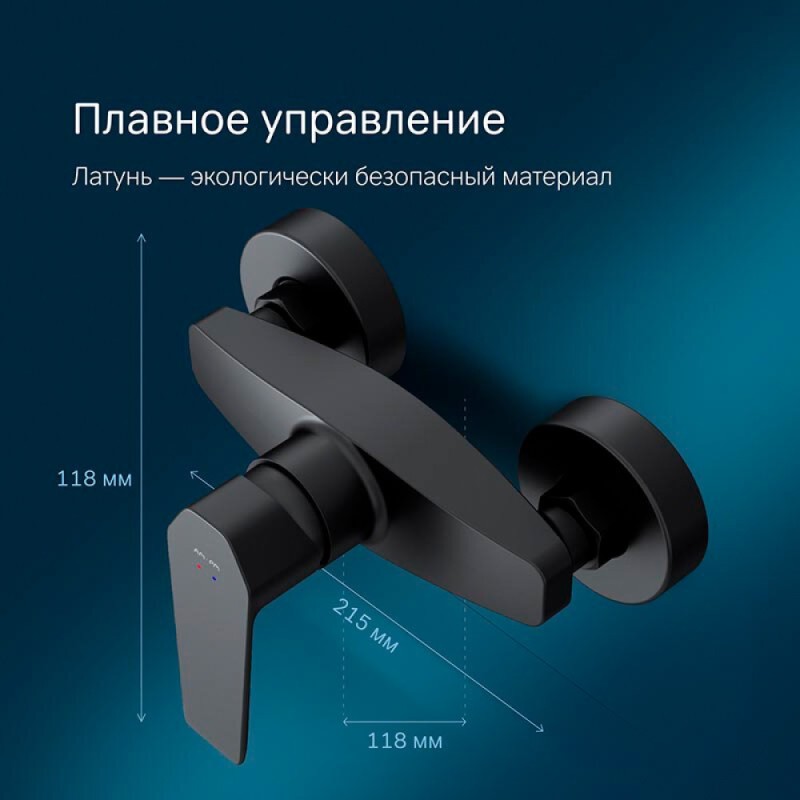 Смеситель Am.Pm Gem F90A20022 для душа, черный