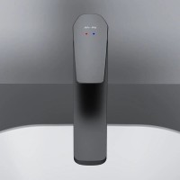 Смеситель Am.Pm Gem F90A92022 для раковины, высокий, без донного клапана, черный матовый