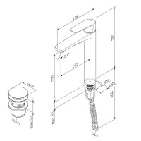 Смеситель для раковины Am.Pm Gem F90E92200, высокий, хром
