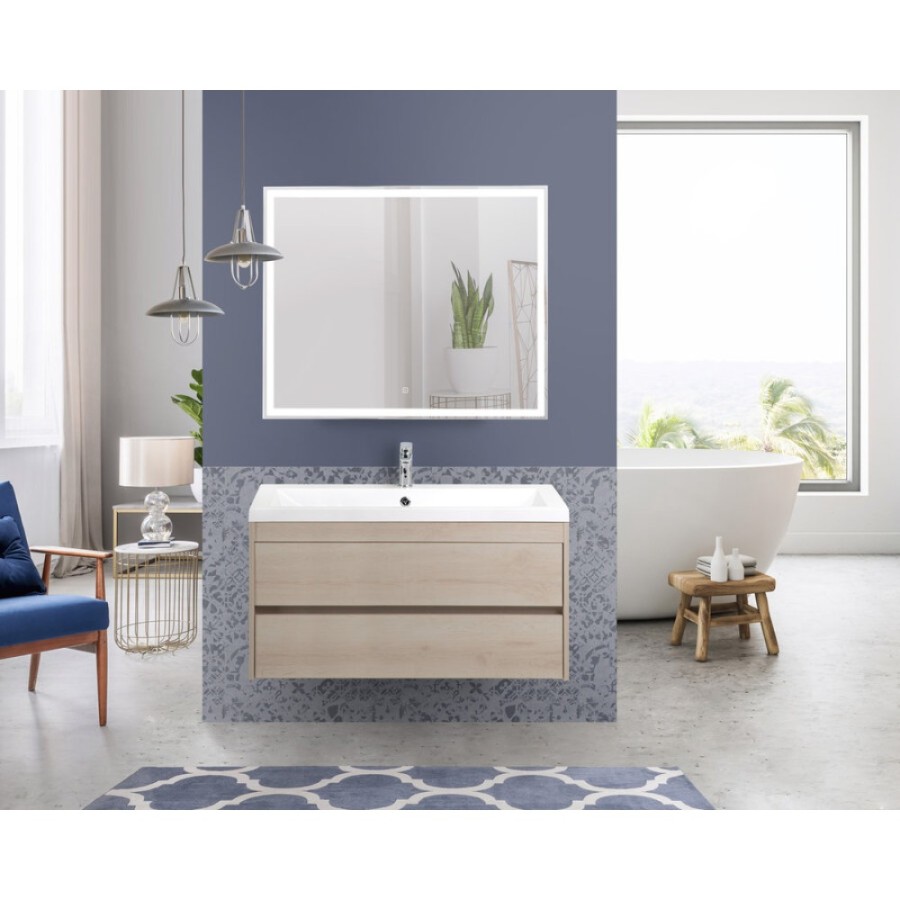 Тумба под раковину Art&Max Family-1000-2C-SO-PB, 100 x 48 x 55 см подвесная, бежевый (Pino Bianco)