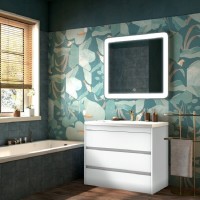Тумба под раковину Art&Max Family-1000-3C-PIA-BL, 100 см, напольная, цвет белый глянец
